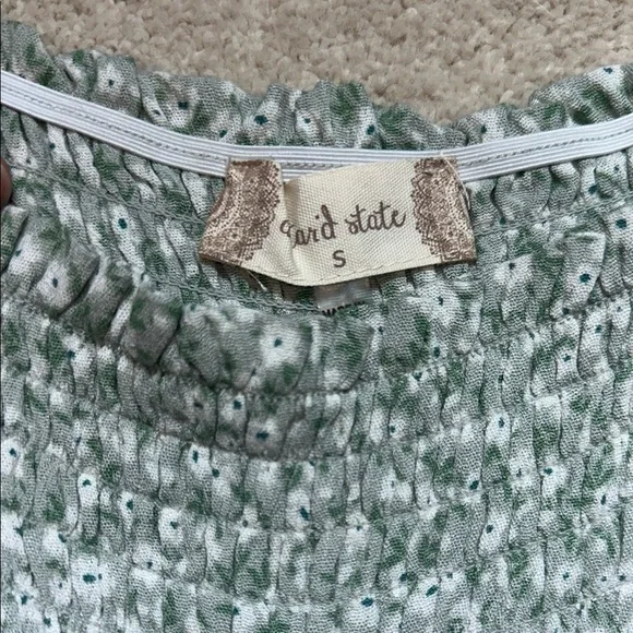 NWT! Altar’d State Green Floral Bell Bottom Jumpsuit - Picture 7 of 9